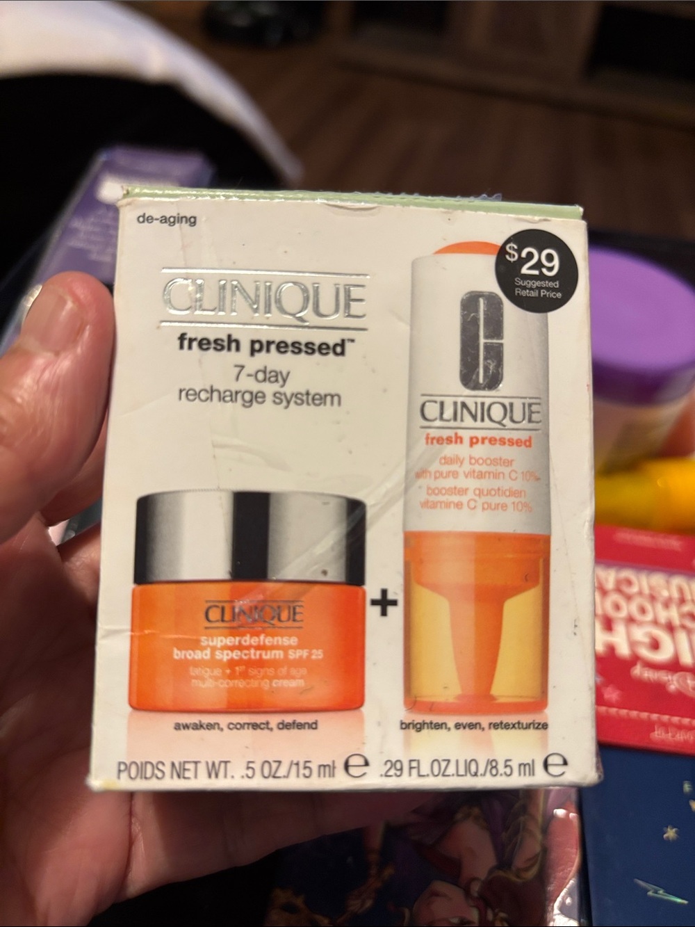Clinique Fresh Pressed Recharge System - Orange & Silver